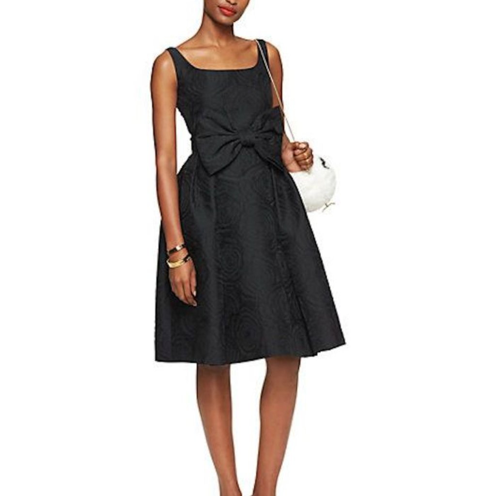 Kate Spade New York Tavor Black Fit Flare Dress